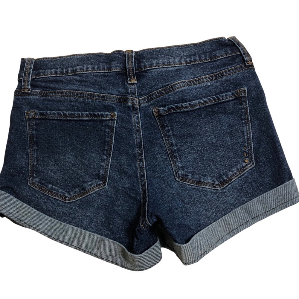 2 Pc Bundle Denim Jean Shorts Cut Off Sz 4 27 Mid-Rise Casual Festival Beach - Picture 5 of 10